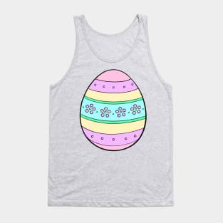 Pastel Floral Easter Egg Tank Top